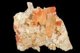 Natural, Red Quartz Crystal Cluster - Morocco #128062-2